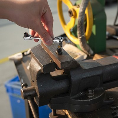 Clé à cliquet miniature reversible pratique