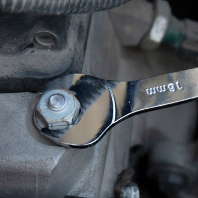 Clé plate mince professionnelle à double extrémité chrome