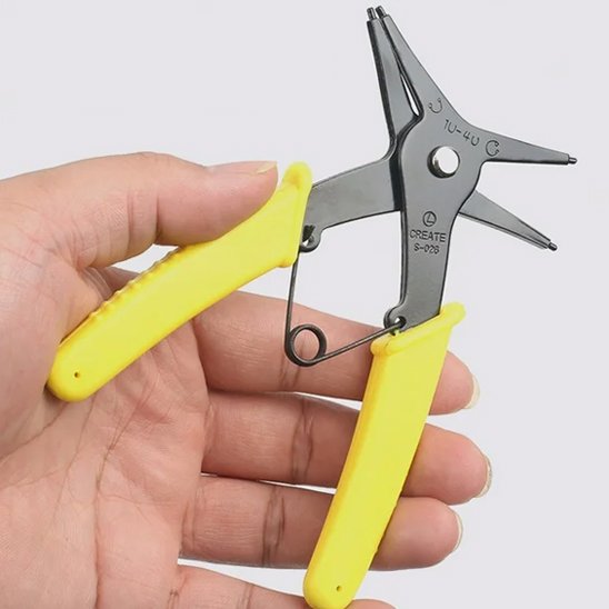Pince circlips double fonctions compacte
