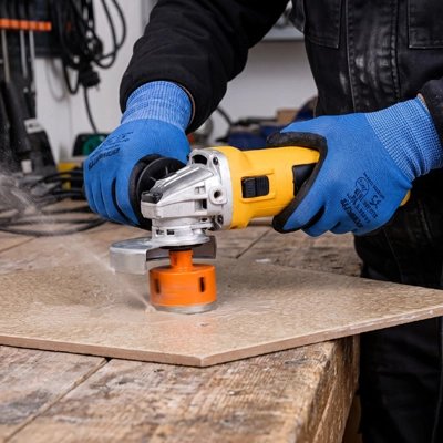 Scie cloche orange en diamant pour perce la céramique