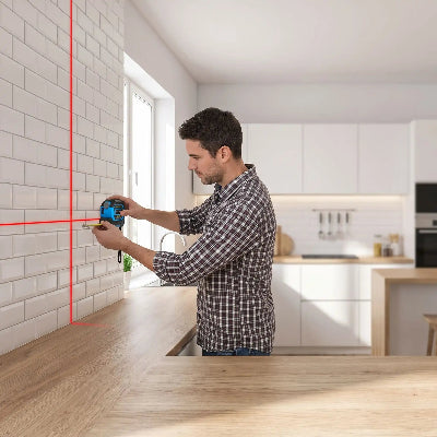 METRE LASER muni de ligne croisée