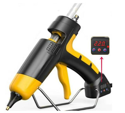 Pistolet à colle noir-jaune 300w affichage numérique