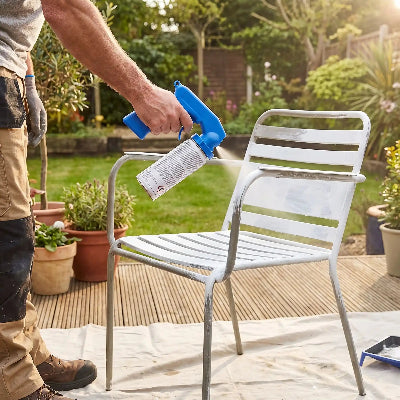 Pistolet peinture pour peinturer chaise