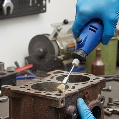 Brosse métallique perceuse dérouillage des métaux 