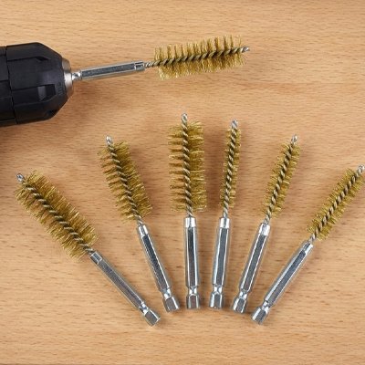 Brosse métallique perceuse en cuivre 