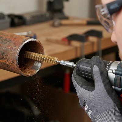 Brosse métallique perceuse​ pour polissage