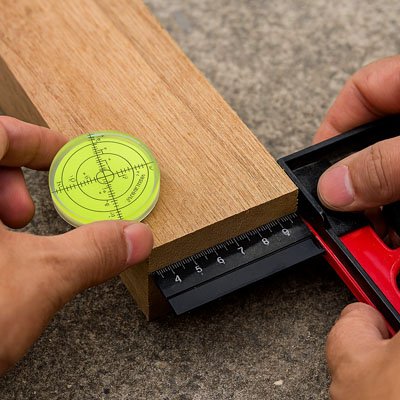 Bulle à niveau circulaire pour angle de coupe 