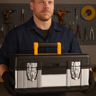 Caisse à outils en acier inoxydable 