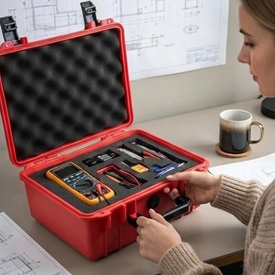 Caisse a outils pour sécurisé intruments électroniques