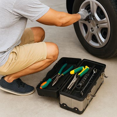 Caisse à outils solide  
