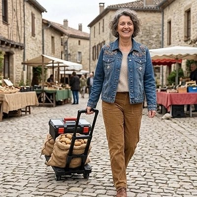 Chariot pliable pour le transport divers