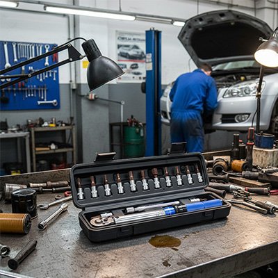 Clé à cliquet dynamométrique ensemble de 15 pieces