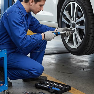 Clé à cliquet dynamométrique pour serrage des boulons  
