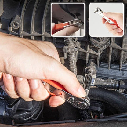 Clé à cliquet pour diffèrent type de vis 