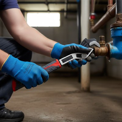 Cle a griffe pour les tuyaux 