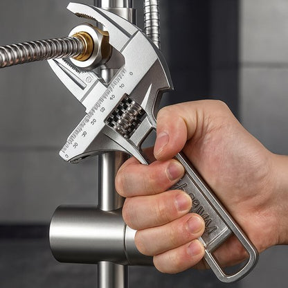 Clé à molette grande ouverture serrage flexible 