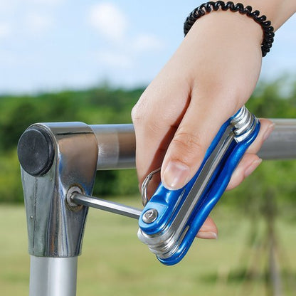 Clé allen pliante portable pour serrage structure métal 