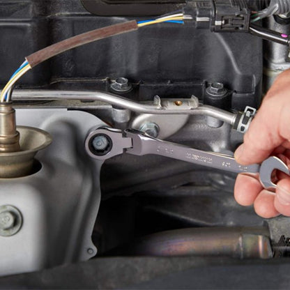 Clé plate à cliquet à 12 pans 