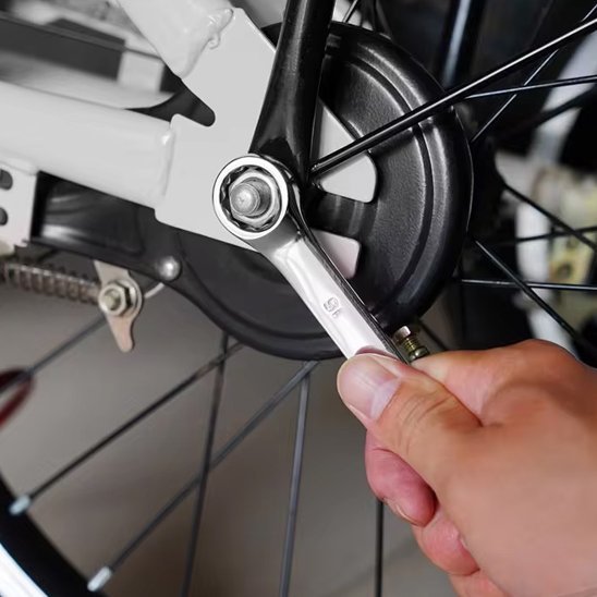 Clé plate à cliquet compact pour bicycle 