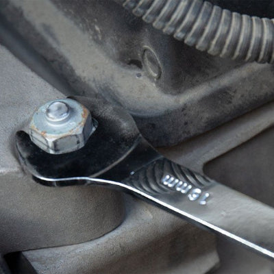 Clé plate mince professionnelle à double extrémité argent