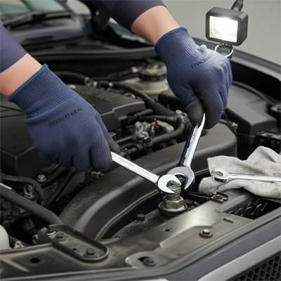 Clé plate ouverte pour reparation automobile