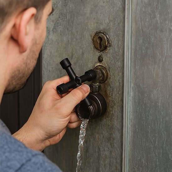 Clé universelle pour robinet plomberie 