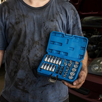 Coffret à douilles de 34 pièces