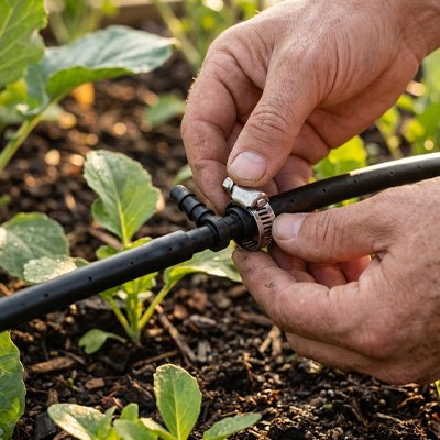 Collier de serrage pour les tuyaux d'eau jardin