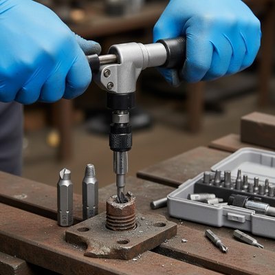 Extracteur de vis ensemble 33 pièces pour extraction boulon cassé 