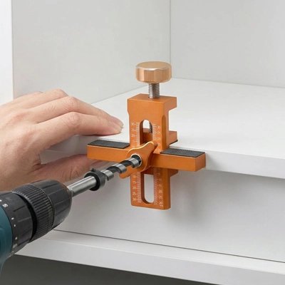 Gabarit de perçage doré de panneau de 6, 8 et 10mm