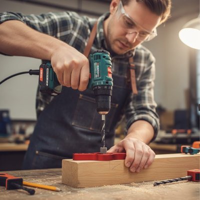 Gabarit de perçage pour le bois