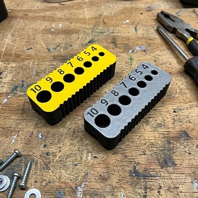 Guide de perçage option jaune et gris 