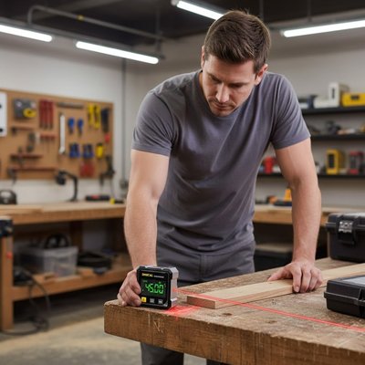 Inclinomètre  gris/noir pour angle de correction 