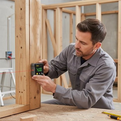 Inclinomètre  gris/noir pour indique l'enlignement 