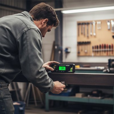 Inclinomètre noir pour structure horizontale