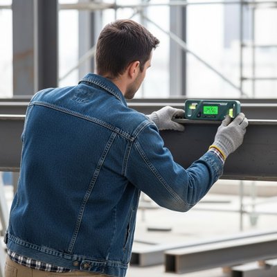 Inclinomètre vert pour niveau structure 