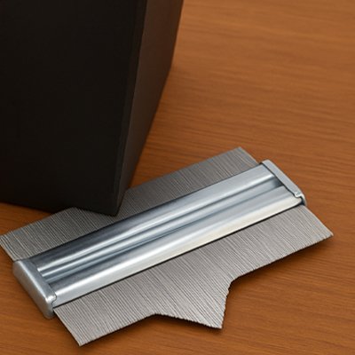 Jauge de contour inoxydable mesure coin 