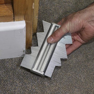 Jauge de contour inoxydable mesure plusieurs coins 