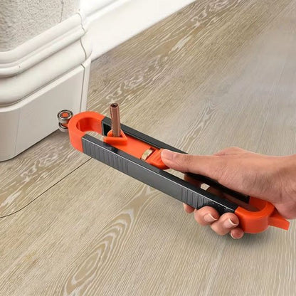 Jauge de contour rouge contour plinthe