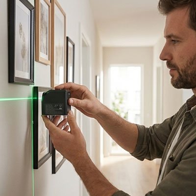 Laser niveau miniature lignes vertes pour enligner cadre 