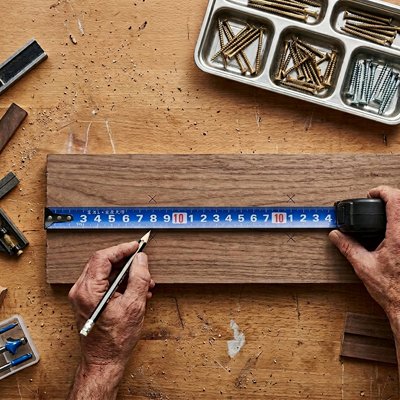 METRE RUBAN bleu de mesure précise 