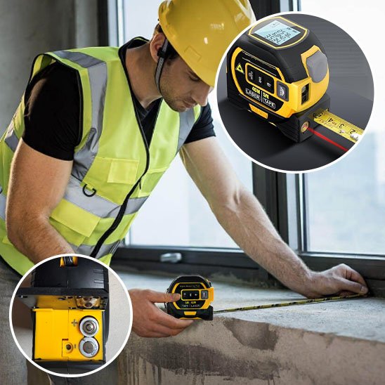 Metre ruban digital double mesure 