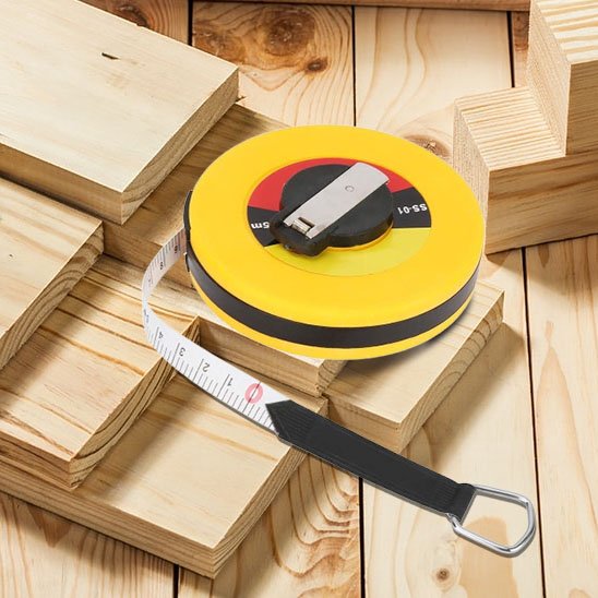 Metre ruban long travaux bois 