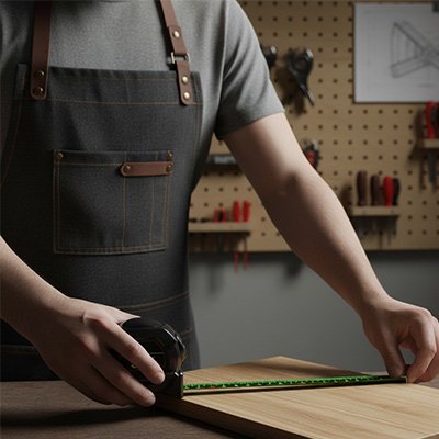 Metre ruban pour mesurer planche bois