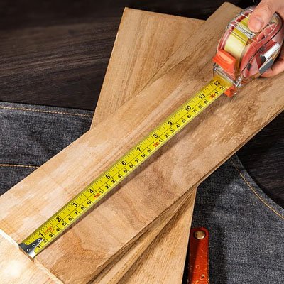 Metre ruban transparent mesure plancher 