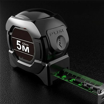 Metre ruban vert fluorescent 