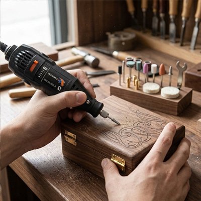 Mini perceuse électrique 130w mandrin de 0,5 à 3,2 mm 