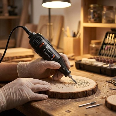 Mini perceuse électrique 130w pour graver le bois