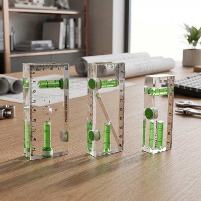 Niveau à bulle de trois modèles