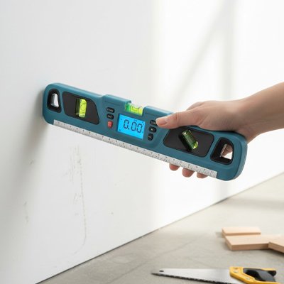 Niveau à bulle numerique pour angle murale 